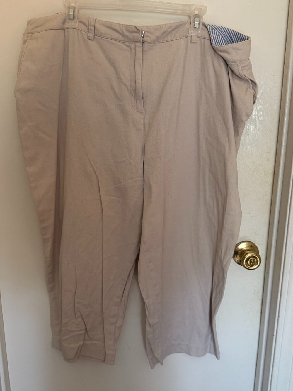 Briggs New York Khaki Capris W 22W